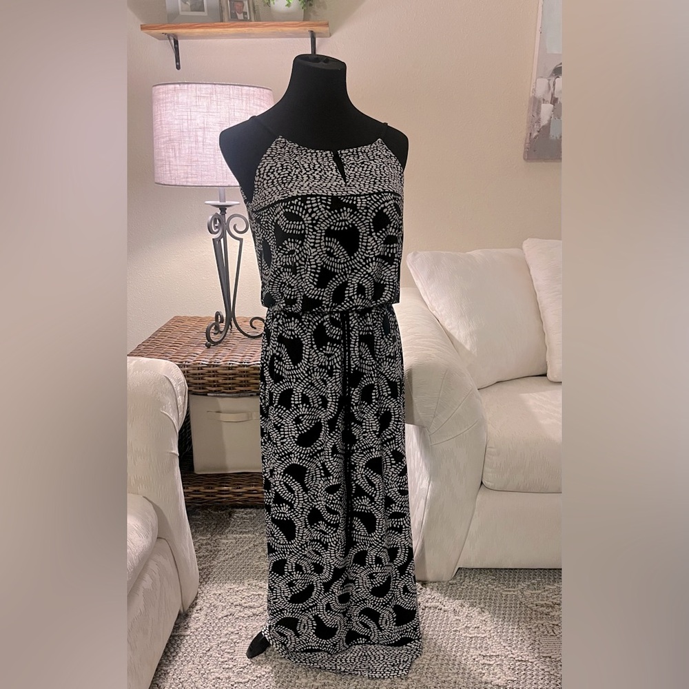 Black n White Maxi dress